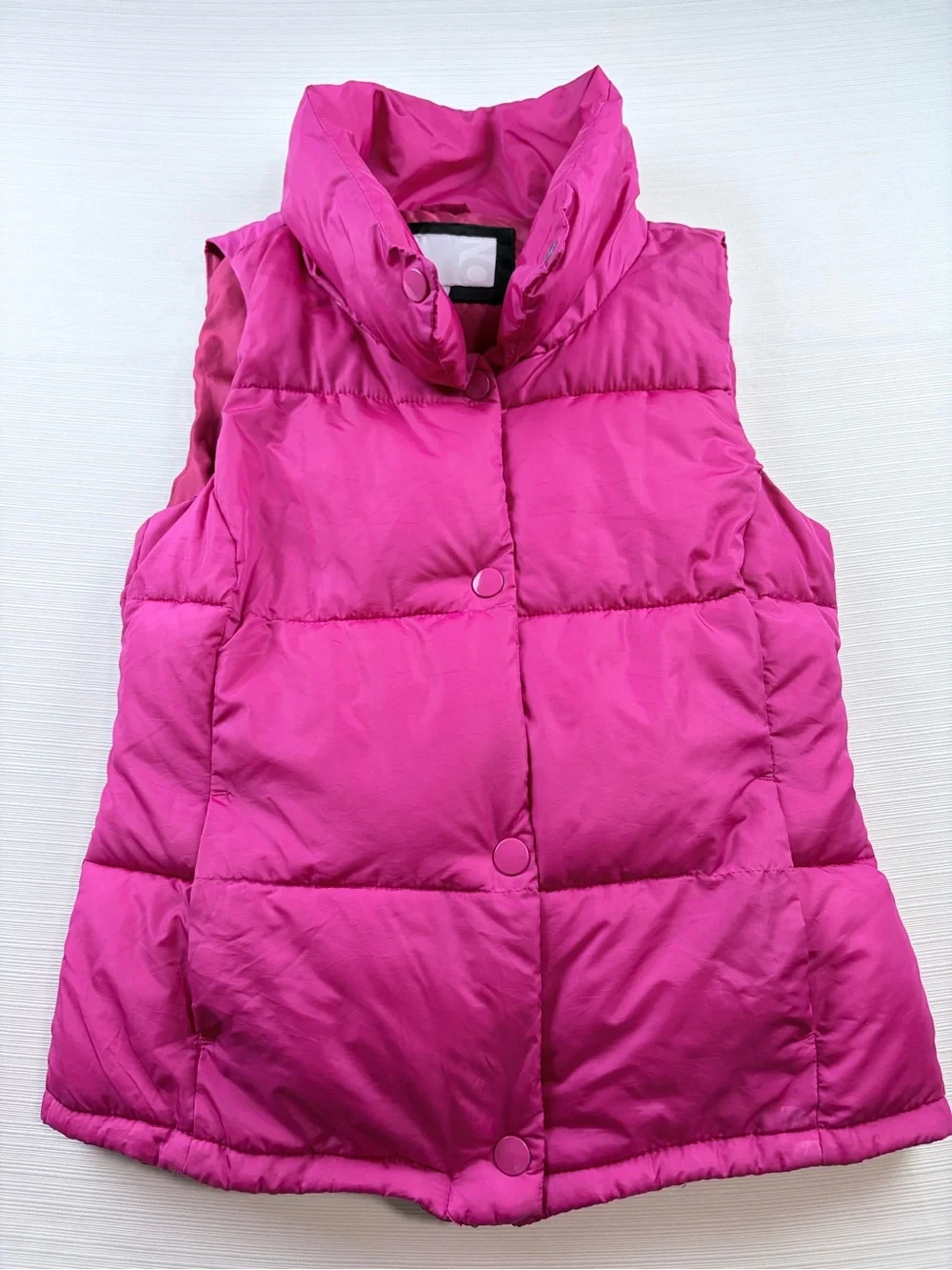 Old Navy Fuchsia Quilted Puffer Vest